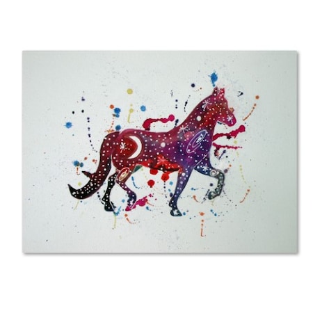 Lauren Moss 'Horse Of The Cosmos' Canvas Art,18x24